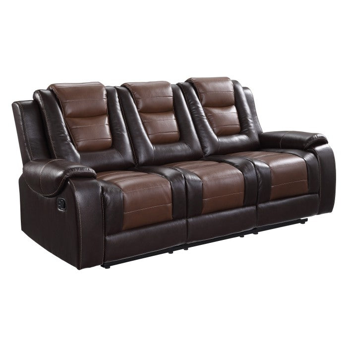 9470BR-3 Double Reclining Sofa with Center Drop-Down Cup Holders - 9470BR-3