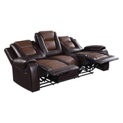 9470BR-3 Double Reclining Sofa with Center Drop-Down Cup Holders - 9470BR-3