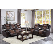 9470BR-3 Double Reclining Sofa with Center Drop-Down Cup Holders - 9470BR-3