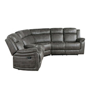 9479BRG*SC (3)3-Piece Reclining Sectional with Left Console - 9479BRG*SC