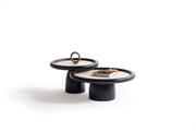 950 Black Travertine 3 Pc Coffee Table Set - Lara FurnitureCoffee Table