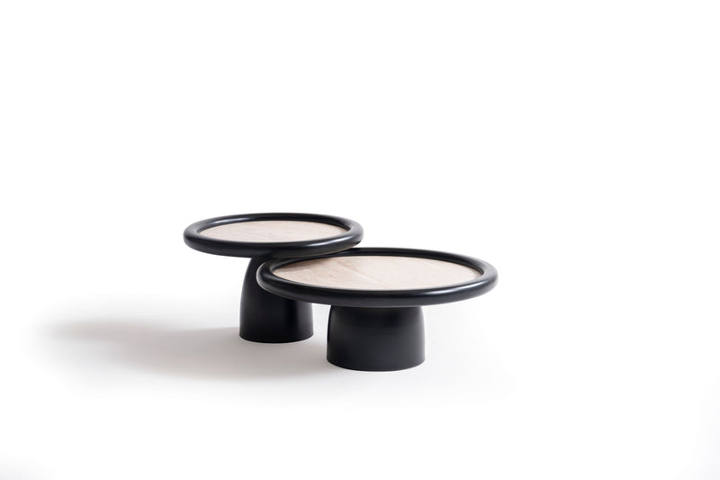950 Black Travertine 3 Pc Coffee Table Set - Lara FurnitureCoffee Table