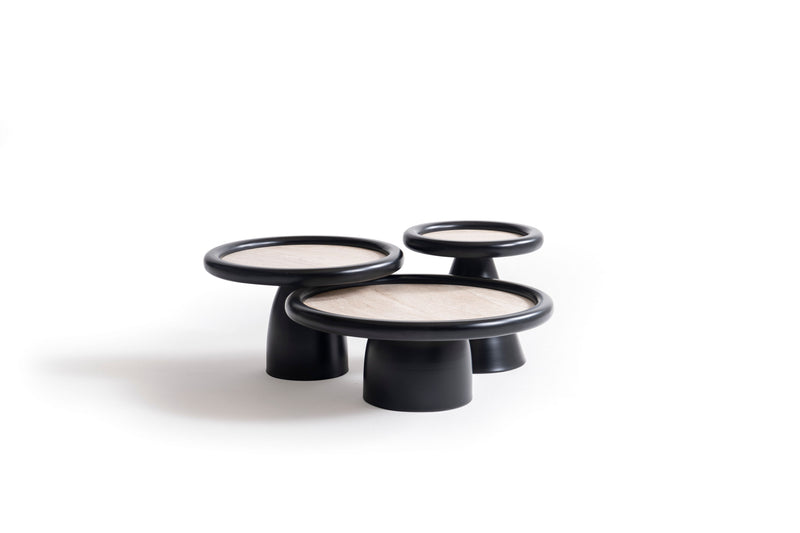 950 Black Travertine 3 Pc Coffee Table Set - Lara FurnitureCoffee Table