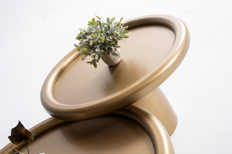 950 Gold 3 Pc Coffee Table Set - Lara FurnitureCoffee Table