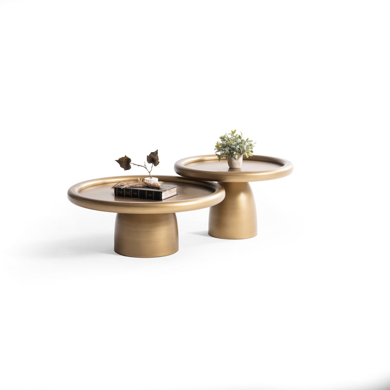 950 Gold 3 Pc Coffee Table Set - Lara FurnitureCoffee Table