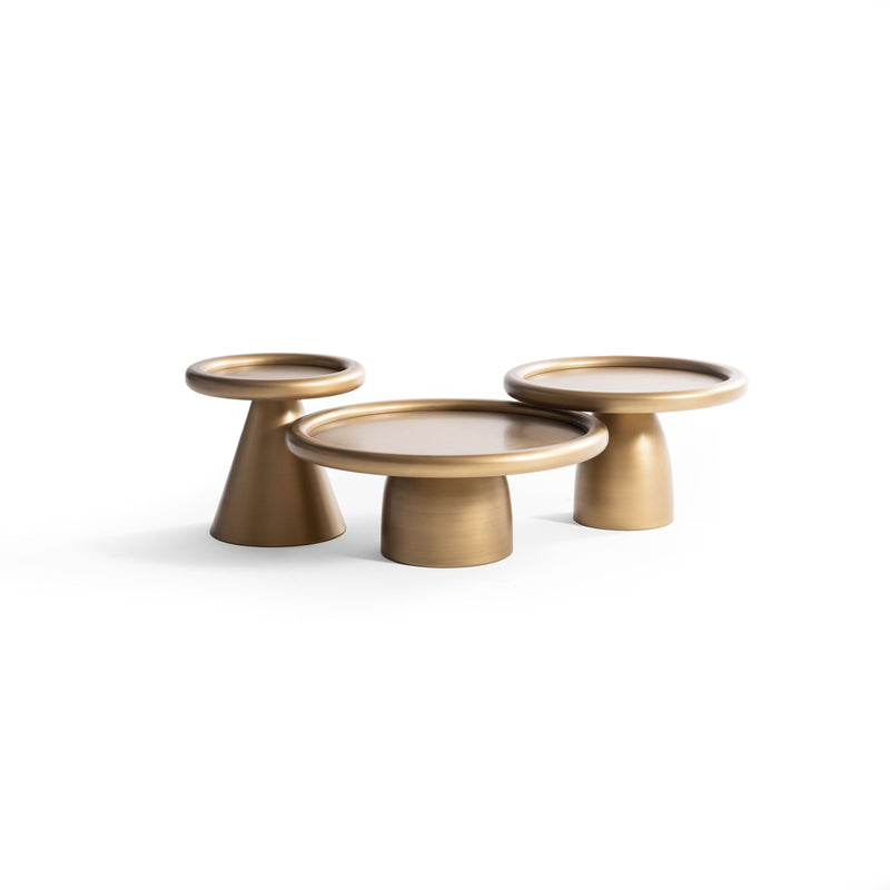 950 Gold 3 Pc Coffee Table Set - Lara FurnitureCoffee Table