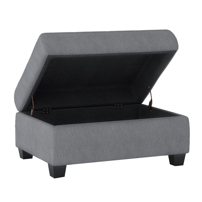 9507DGY-4 Storage Ottoman - 9507DGY-4