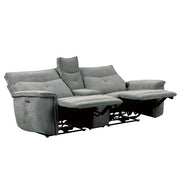 9509DG-2CNPWH* (3)Power Double Reclining Love Seat with Center Console, Power Headrests and USB Ports - 9509DG-2CNPWH*