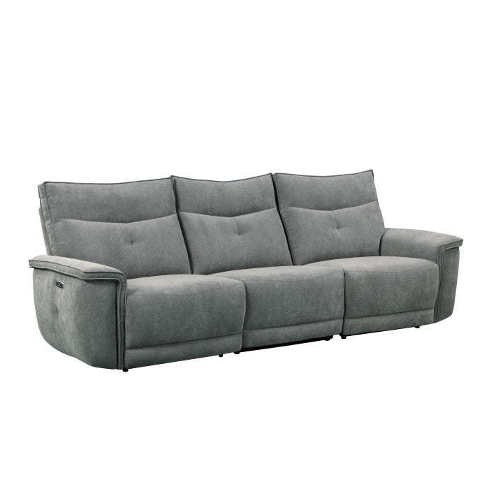 9509DG-3PWH* (3)Power Double Reclining Sofa with Power Headrests and USB Ports - 9509DG-3PWH*