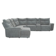 9509DG*65LRR (6)6-Piece Modular Reclining Sectional with Left Chaise - 9509DG*65LRR