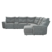 9509DG*6LR5R (6)6-Piece Modular Reclining Sectional with Right Chaise - 9509DG*6LR5R