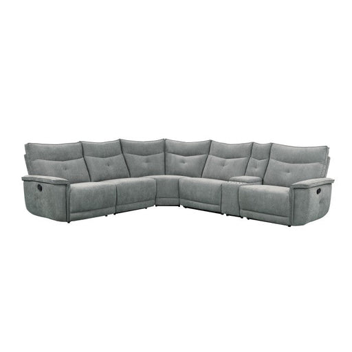 9509DG*6LRRR (6)6-Piece Modular Reclining Sectional - 9509DG*6LRRR
