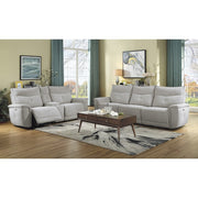 9509MGY-2CNPWH* (3)Power Double Reclining Love Seat with Center Console and Power Headrests - 9509MGY-2CNPWH*