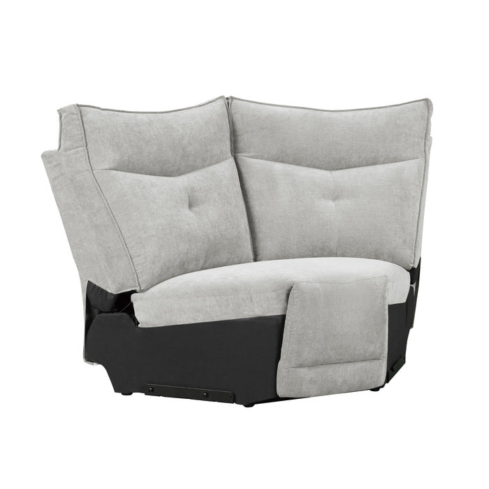 9509MGY*6LR5R (6)6-Piece Modular Reclining Sectional with Right Chaise - 9509MGY*6LR5R