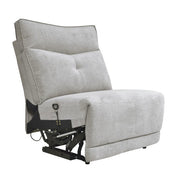 9509MGY*6LRRRPWH (6)6-Piece Modular Power Reclining Sectional with Power Headrests and USB Ports - 9509MGY*6LRRRPWH