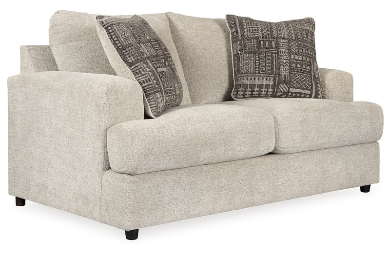 Soletren Stone Sofa, Loveseat, and Ottoman -  Ashley - Lara Furniture