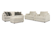 Soletren Stone Sofa, 2 Chairs, and Ottoman -  Ashley - Lara Furniture