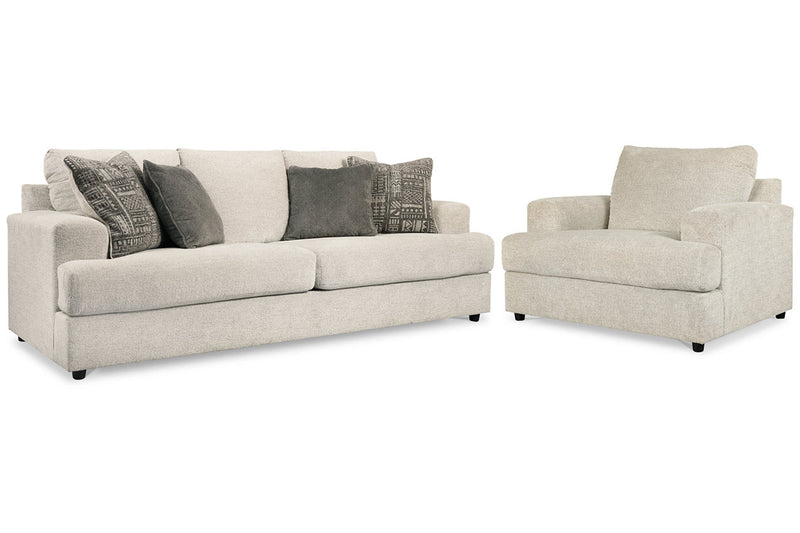 Soletren Stone Sofa Sleeper and Oversized Chair -  Ashley - Lara Furniture