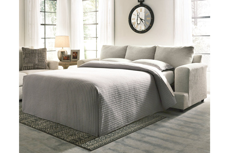 Soletren Stone Sofa Sleeper and Oversized Chair -  Ashley - Lara Furniture