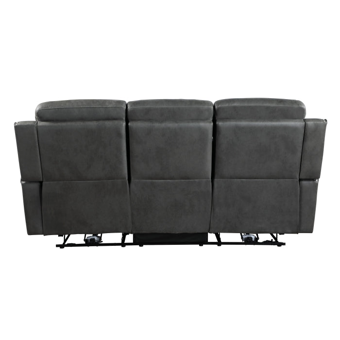 9515DGY*2 2pc Set: Sofa, Love - 9515DGY*2