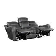 9515DGY*2 2pc Set: Sofa, Love - 9515DGY*2
