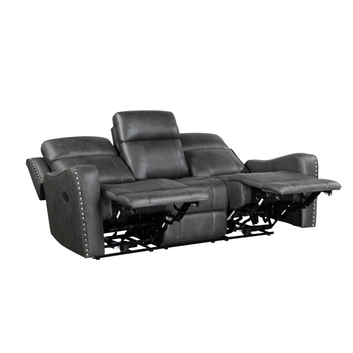 9515DGY*2 2pc Set: Sofa, Love - 9515DGY*2