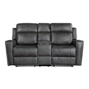 9515DGY*2 2pc Set: Sofa, Love - 9515DGY*2