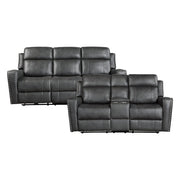 9515DGY*2PW 2pc Set: Sofa, Love (Power) - 9515DGY*2PW