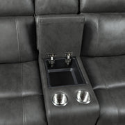 9515DGY*2PW 2pc Set: Sofa, Love (Power) - 9515DGY*2PW