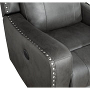 9515DGY*2PW 2pc Set: Sofa, Love (Power) - 9515DGY*2PW