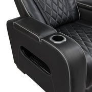 9516BLK*2PWH 2pc Set: Sofa, Love (Power) - 9516BLK*2PWH
