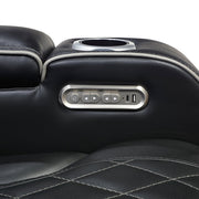 9516BLK*2PWH 2pc Set: Sofa, Love (Power) - 9516BLK*2PWH