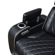9516BLK*2PWH 2pc Set: Sofa, Love (Power) - 9516BLK*2PWH