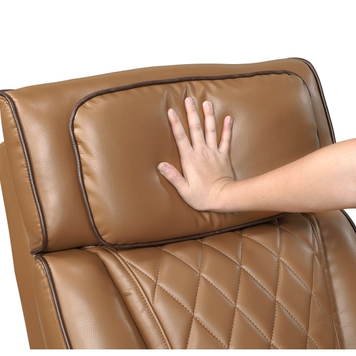 9516BRW-1PWH Power Reclining Chair with Power Headrest, Cup holders and Storage Arms(Top and Side), Charging Ports and LED lighting - 9516BRW-1PWH