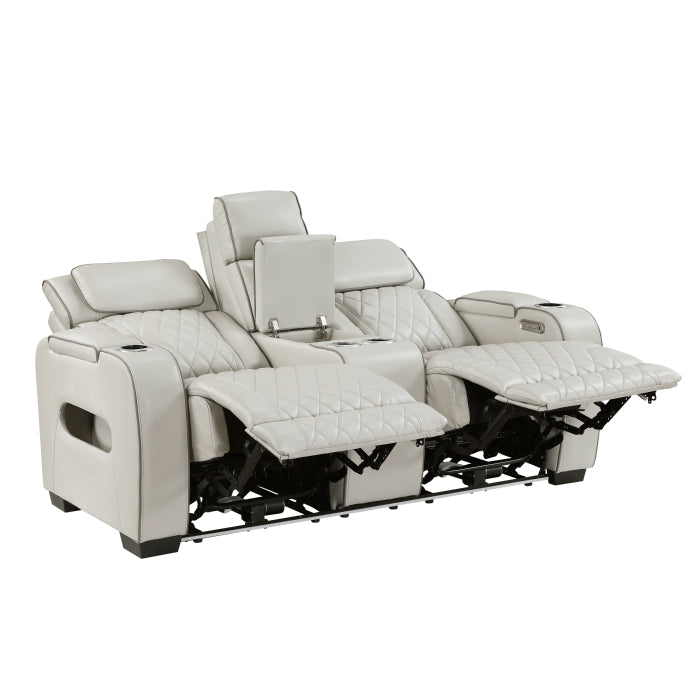 9516TPE*2PWH 2pc Set: Sofa, Love (Power) - 9516TPE*2PWH