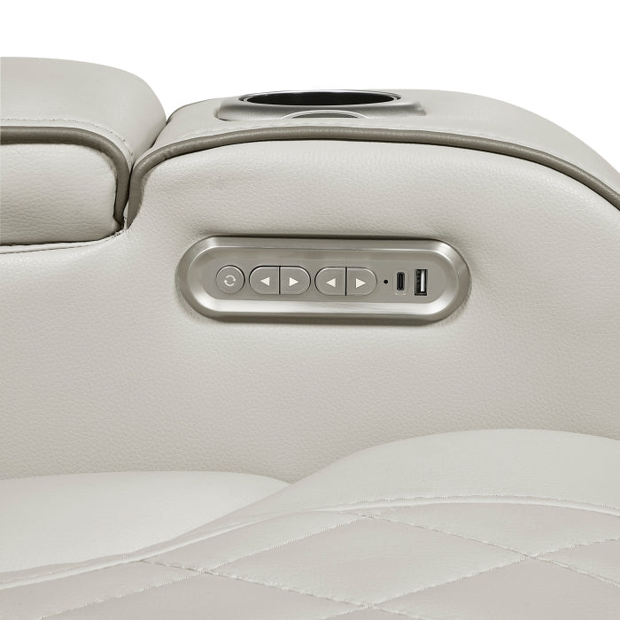 9516TPE*2PWH 2pc Set: Sofa, Love (Power) - 9516TPE*2PWH