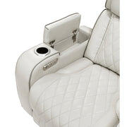 9516TPE-2PWH Power Double Reclining Love Seat with Center Console, Power Headrests, Storage Arms(Top and Side), Cup holders, Charging Ports and LED lighting - 9516TPE-2PWH