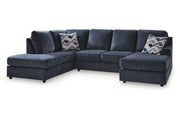 Albar Place Cobalt 2-Piece Sectional -  Ashley - Lara Furniture