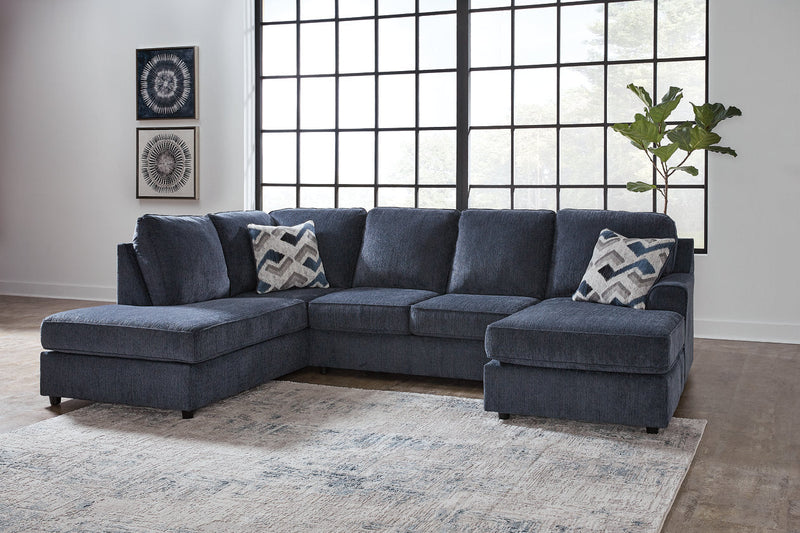Albar Place Cobalt 2-Piece Sectional -  Ashley - Lara Furniture