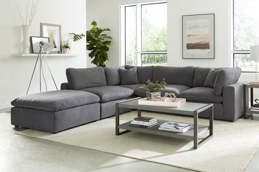 Guthrie Gray Modular 5 - Piece Modular Sectional with Ottoman - Lara FurnitureSectional