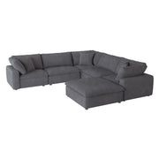 Guthrie Gray Modular 6 - Piece Modular Sectional with Ottoman - Lara FurnitureSectional