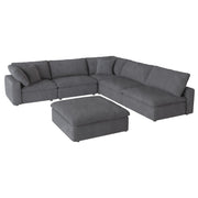 Guthrie Gray Modular 6 - Piece Modular Sectional with Ottoman - Lara FurnitureSectional