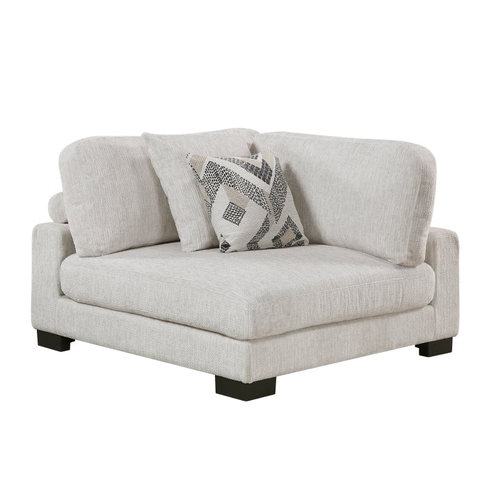 9555BEG*53CRACOT (5)5-Piece Modular Sectional with Ottoman - 9555BEG*53CRACOT