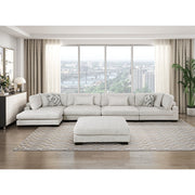9555BEG*5CR2ACVCOT (5)5-Piece Modular Sectional with Chaise and Ottoman - 9555BEG*5CR2ACVCOT