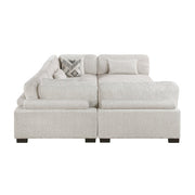 9555BEG*62CR3ACOT (6)6-Piece Modular Sectional with Ottoman - 9555BEG*62CR3ACOT