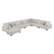 9555BEG*62CR3ACVC (6)6-Piece Modular Sectional with Chaise - 9555BEG*62CR3ACVC