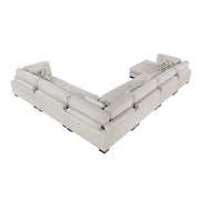 9555BEG*62CR3ACVC (6)6-Piece Modular Sectional with Chaise - 9555BEG*62CR3ACVC
