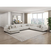 9555BEG*62CR3ACVC (6)6-Piece Modular Sectional with Chaise - 9555BEG*62CR3ACVC