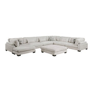 9555BEG*72CR3ACVCOT (7)7-Piece Modular Sectional with Ottoman - 9555BEG*72CR3ACVCOT