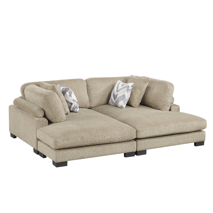 9555BRW*2VC (2)2-Piece Chaises - 9555BRW*2VC